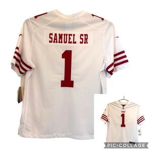 Nike San Francisco 49ers Deebo Samuel Sr 1 White Jersey Men XL NEW NFL 67NM-SAGR